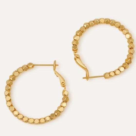 フープ ピアス フープ ピアス 多面体の輝き フープピアス
