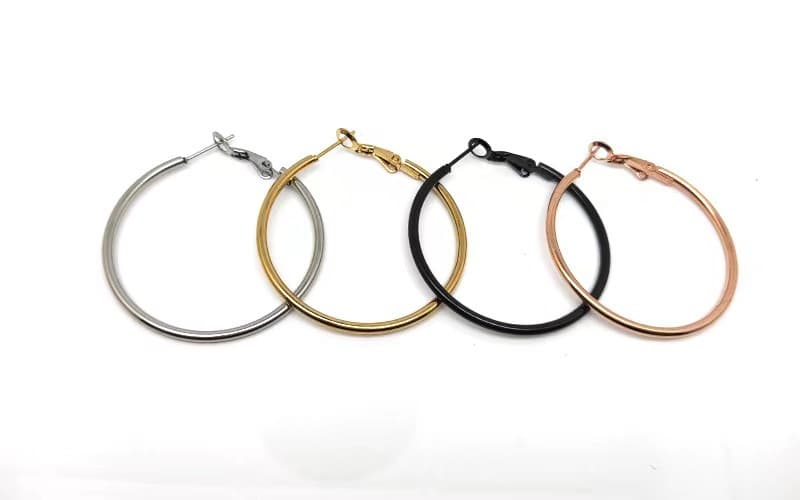 フープ ピアス シンプル輪型耳飾り