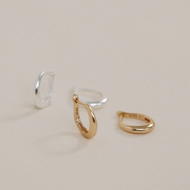 シンプル フープ ピアス