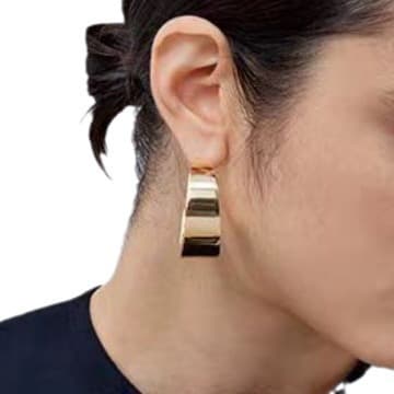 フープ ピアス シンプル フープピアス 艶やか