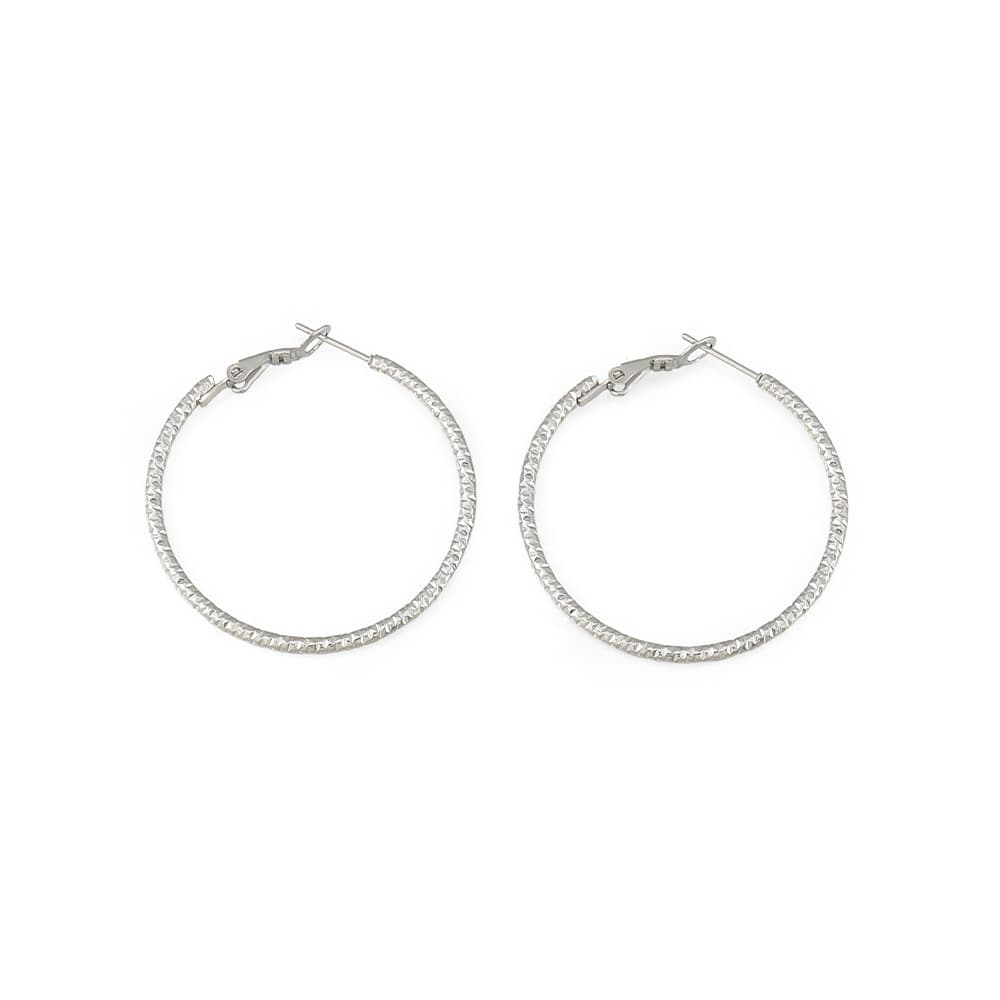 フープ ピアス きらめき模様の職人仕上げフープピアス
