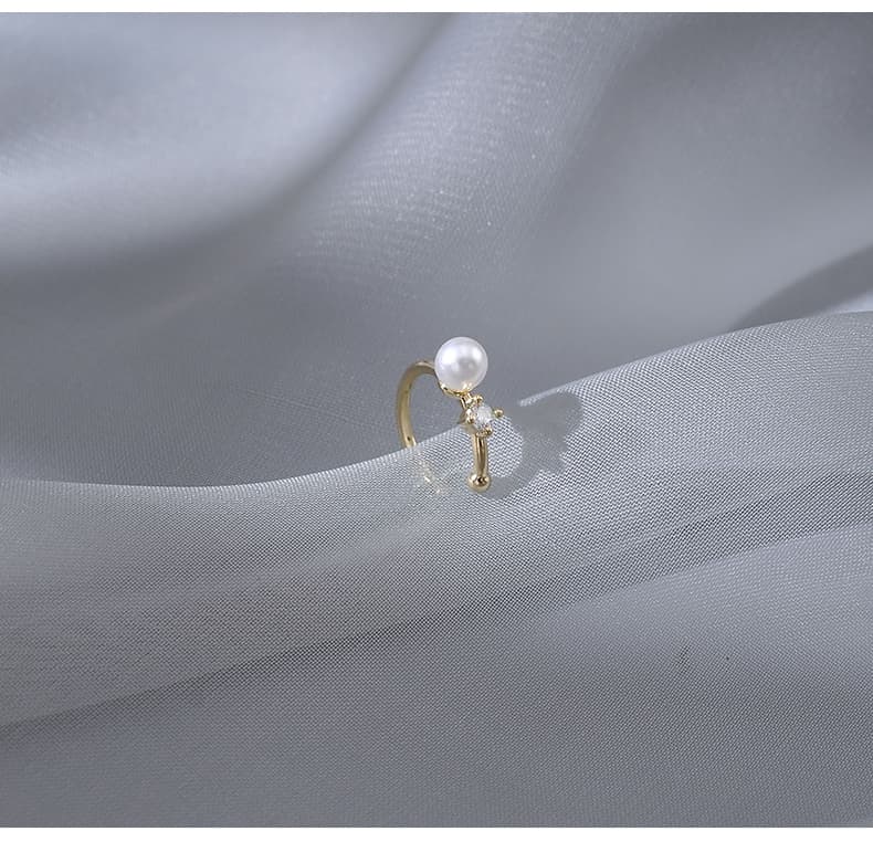 フープ ピアス 星座モチーフパールフープピアス