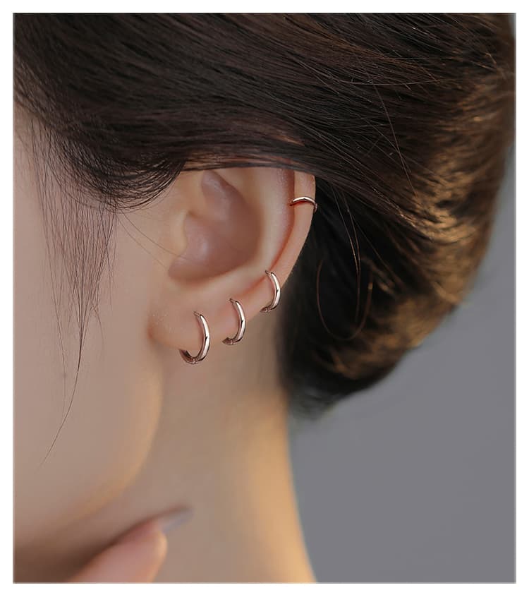 フープ ピアス フープ ピアス 医療用チタン製フープピアス