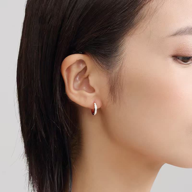 フープ ピアス 上品シンプル輝き フープ ピアス