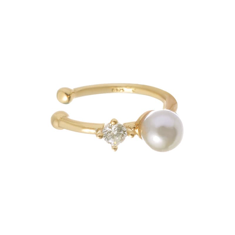 フープ ピアス 星座モチーフパールフープピアス